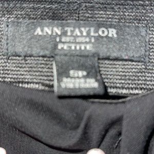 Ann Taylor Black Skirt With Sheer Trim